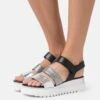 Gabor Sandalias Con Plataforma - Silber/Stone/Schwarz -Zapato Gabor Tienda 18e1824308314f42a2e2ef729fdb2559