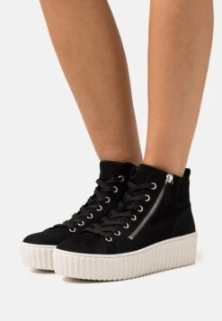 Gabor Zapatillas Altas - Schwarz/Creme