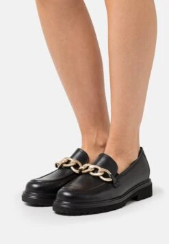 Gabor Comfort Mocasines - Schwarz/Gold Matt