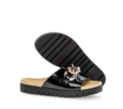 Gabor Sandalias Planas - Schwarz (Gold) -Zapato Gabor Tienda 44b24aa5439946ff9b20973150fec179