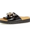 Gabor Sandalias Planas - Schwarz (Gold) 1 Gabor Sandalias Planas - Schwarz (Gold) -Zapato Gabor Tienda 612456a63e3c48e996fd67b784437002
