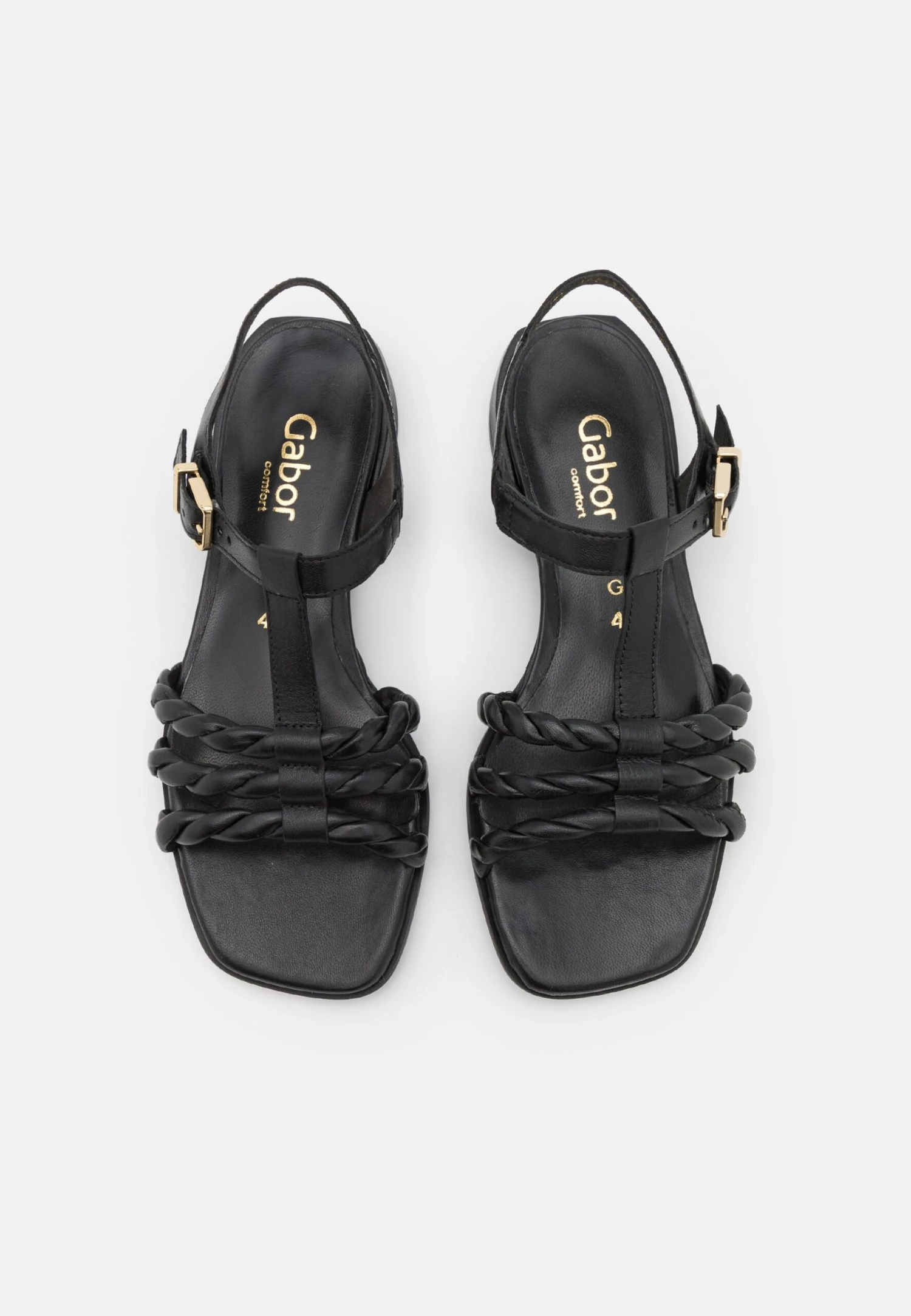 Gabor Comfort Sandalias - Schwarz/Gold 8 Gabor Comfort Sandalias - Schwarz/Gold - Imagen 6