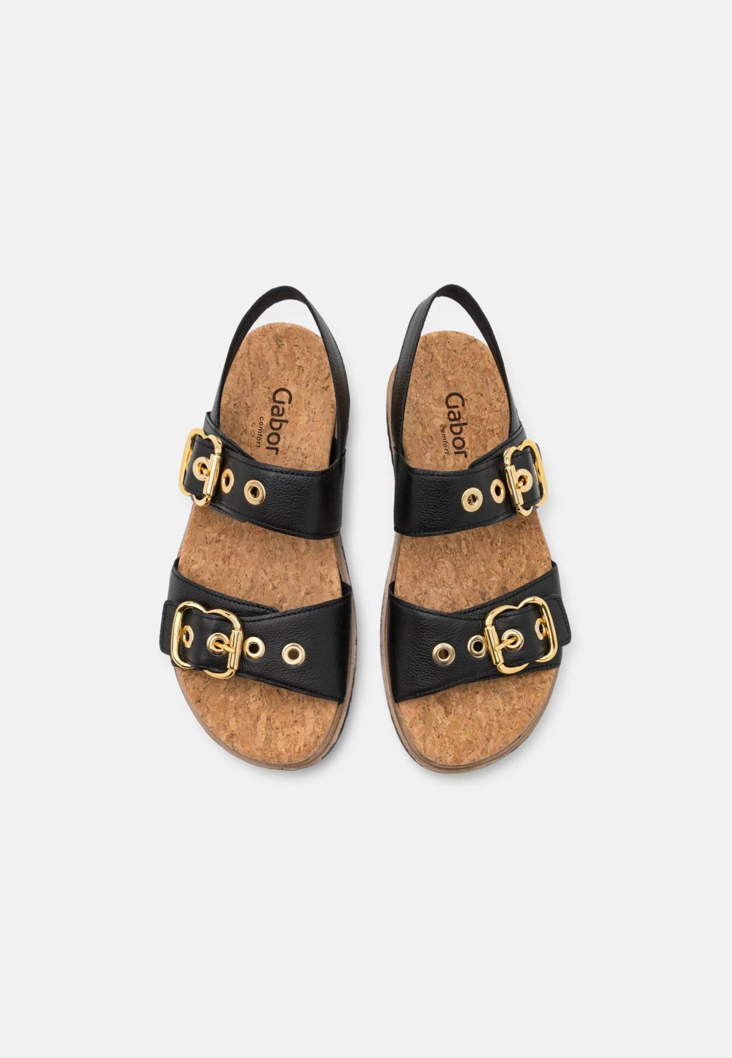 Gabor Comfort Sandalias Con Plataforma - Schwarz/Gold 8 Gabor Comfort Sandalias Con Plataforma - Schwarz/Gold - Imagen 6