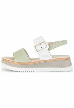 Gabor Sandalias Con Plataforma - Salbei Weiss Lds
