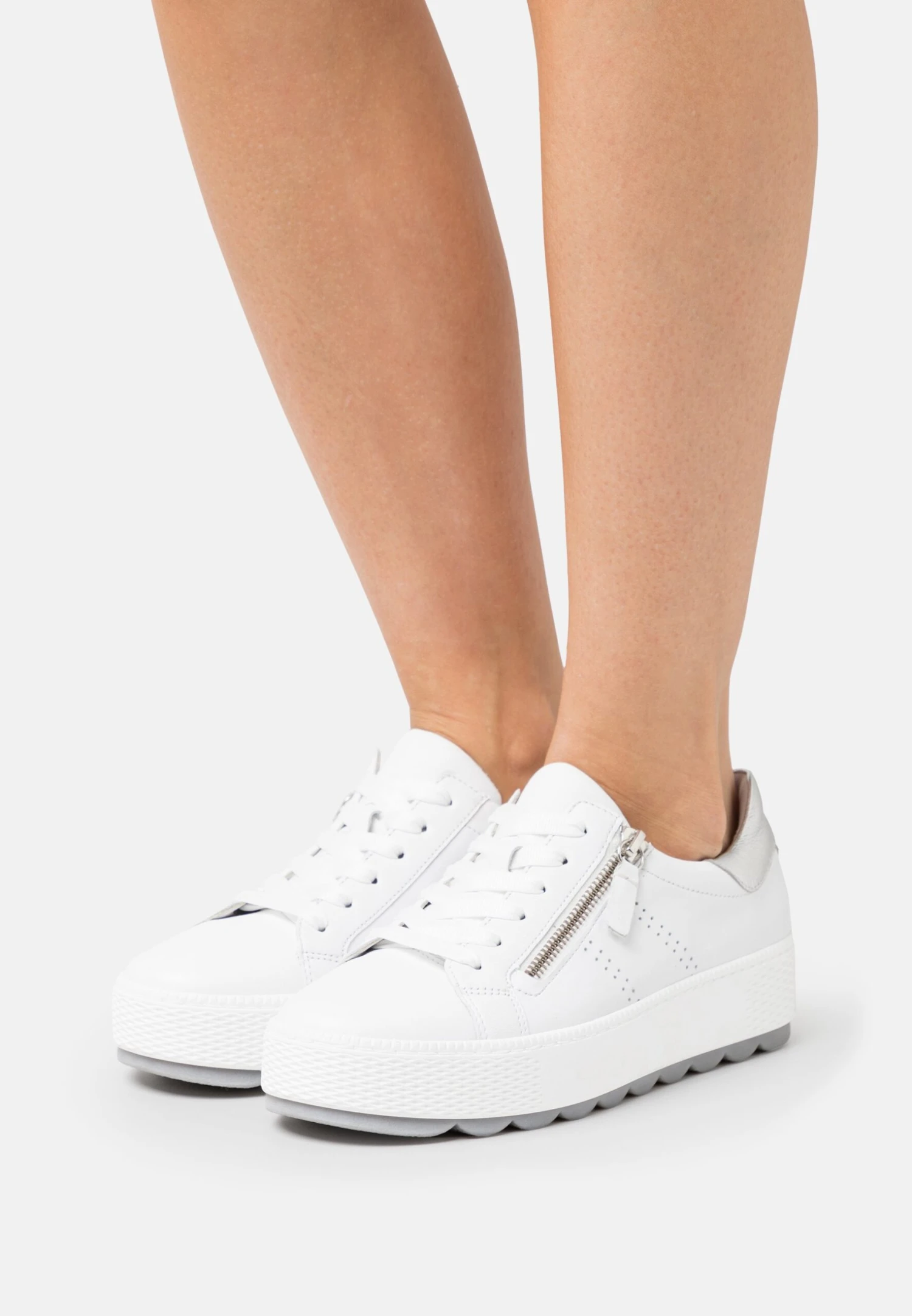 Gabor Comfort Zapatillas - Weiss/Silber 3 Gabor Comfort Zapatillas - Weiss/Silber