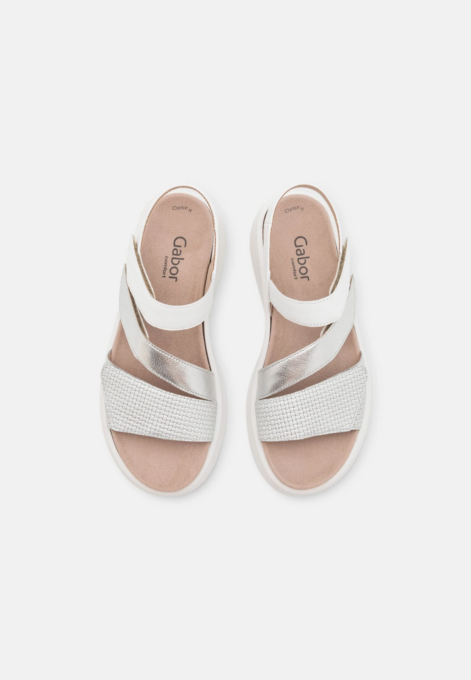 Gabor Comfort Sandalias Con Plataforma - Silber/Weiss 8 Gabor Comfort Sandalias Con Plataforma - Silber/Weiss - Imagen 6