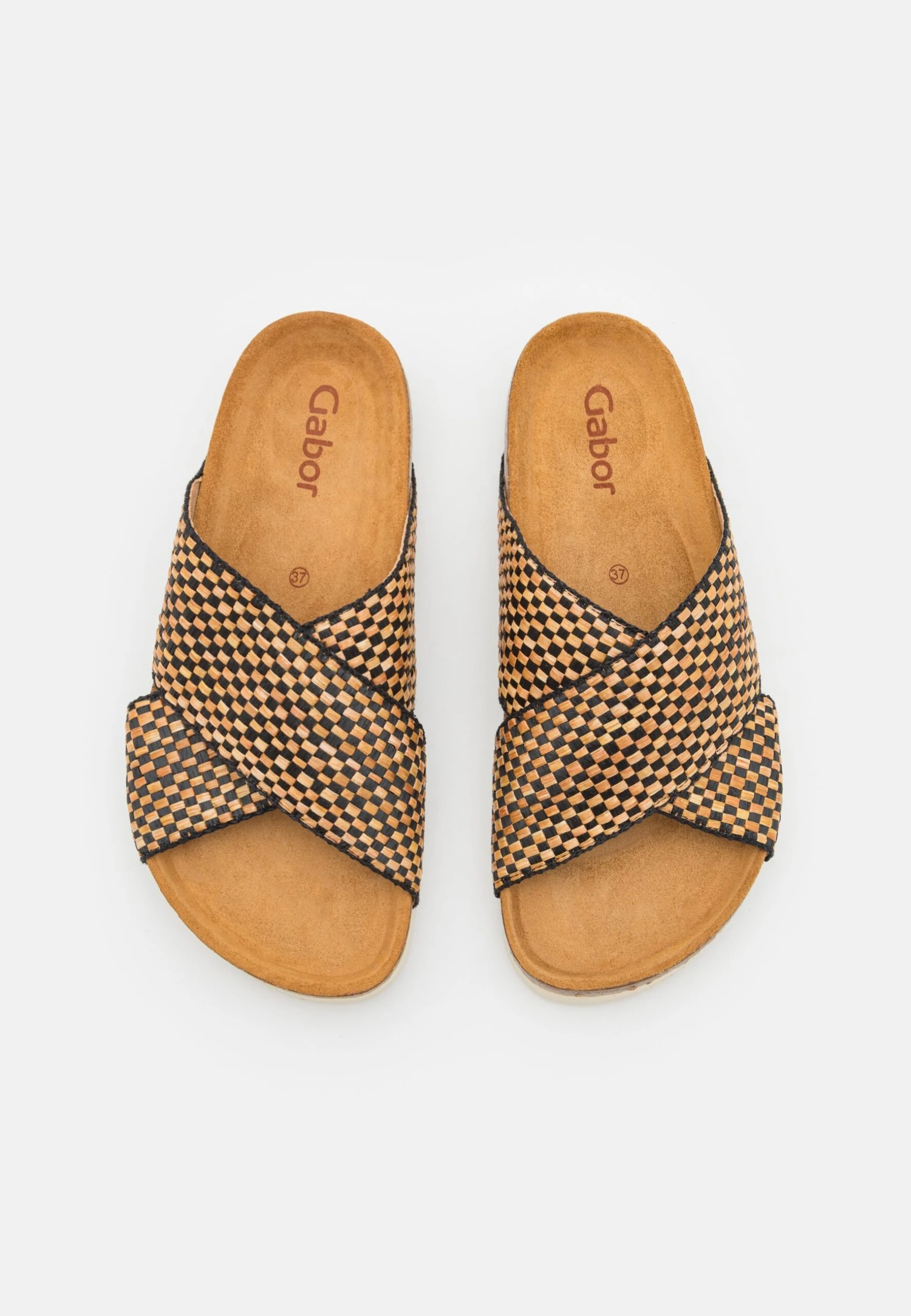 Gabor Sandalias Planas - Natur/Schwarz 8 Gabor Sandalias Planas - Natur/Schwarz - Imagen 6